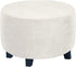 Velvet Round Ottoman Slipcover - Ottoman Covers, Footstool Protector, Storage Stool -