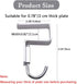 2 Pcs Desk Hook, Student Desktop Nail-Free Hook, Table Hook for Schoolbag, Space Aluminium Alloy Hanger Hooks
