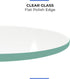 12-Inch 3/8 Round Tempered Glass Table Top, Thick, Flat Polished Edge, Durable Glass for Dining, Coffee, and Office