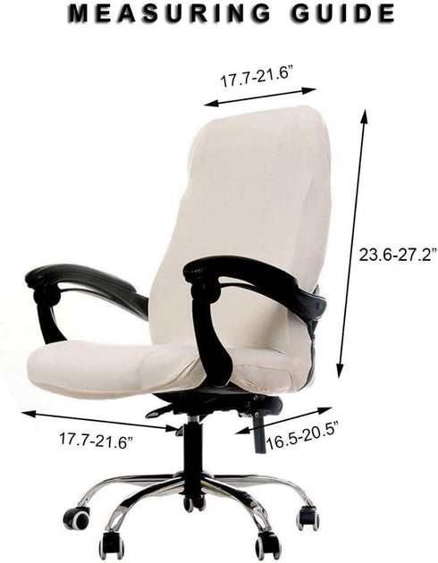 WOMACO Printed Office Chair Covers, Stretch Computer Chair Cover Universal Boss Chair Covers Modern Simplism Style High Back Chair Slipcover - Peony, Medium by WOMACO