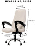 WOMACO Printed Office Chair Covers, Stretch Computer Chair Cover Universal Boss Chair Covers Modern Simplism Style High Back Chair Slipcover - Peony, Medium by WOMACO