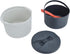 Microwave Rice Cooker Steamer, 2 L Microwave Pasta Cooker with Strainer, Non Stick Cookware Set for Rice, Pasta,
