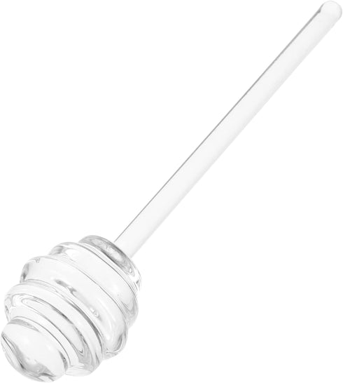 CALLARON Glass Honey Dipper 5.34 Inch Clear Honey Stirring Rod for Household