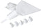 Chef Craft Select 6-Tip Cake Decorating Kit, 6 Piece Set, White Plastic Tools