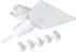 Chef Craft Select 6-Tip Cake Decorating Kit, 6 Piece Set, White Plastic Tools