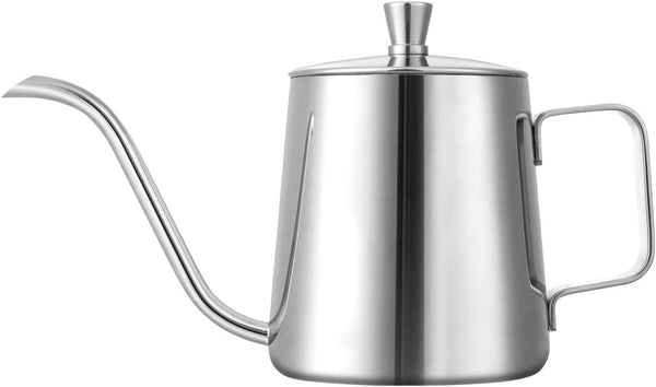 GWHOLE Small Pour Over Gooseneck Coffee Kettle, 350ML/12 Oz, Long Narrow Drip Spout Tea Pot for Stove Top