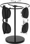 360 Rotating Sunglasses Organizer Stand, Eyewear Display Holder for Nightstand, Desk, Bedroom or Shop Selling (Black)