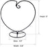 Heart-Shaped Ornament Display Stand by Archi, Iron Pothook Stand for Hanging Glass Terrarium (Heart-1)