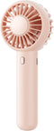 Gaiatop Mini Portable Fan, Cute Design 3 Speed Handheld USB Rechargeable Fan for Stylish Girl Women Travel Pink