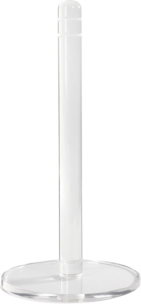 Clear Acrylic Transparent Paper Towel Holder, Detachable Base, Stand for Kitchen Countertop, Dining Tables, Bathrooms