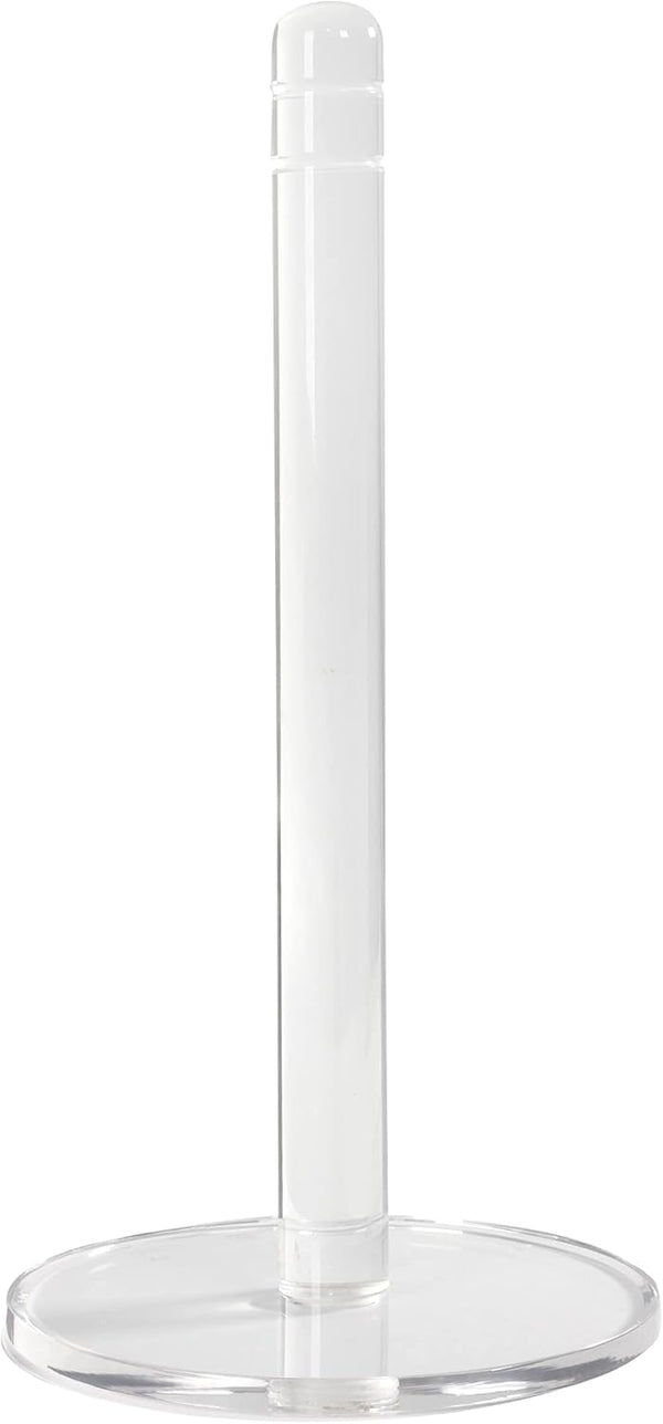 Clear Acrylic Transparent Paper Towel Holder, Detachable Base, Stand for Kitchen Countertop, Dining Tables, Bathrooms
