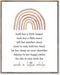 Hold Her a Little Longer Baby Girl Nursery Quote Art Rainbow Newborn