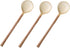 Ceramic Small Coffee Spoon, Retro Mini Teaspoons for Coffee Sugar Dessert, Pack of 3