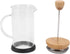 Premium French Press Coffee Brewer Pot, Heat Resistant High Borosilicate Glass, Bamboo Design for Home and Office