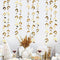 Gold Party Decorations Leaf Garland Hanging Paper Gold Leaves Streamer Banner for Wedding & Birthday Supplies