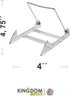MADE IN USA 2-pack Adjustable Acrylic Easels for Displaying Plates, Art, Pictures, Unique on the Market