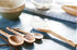 Wood Measuring Spoons Set, 4pcs/set, Healthy No Paint Cooking Tools