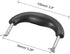 MECCANIXITY Pot Side Handle Replacement for Stainless Steel Pan Steamer Frying Pot Handle Black Silver Tone 85 x 87mm Pack of 2