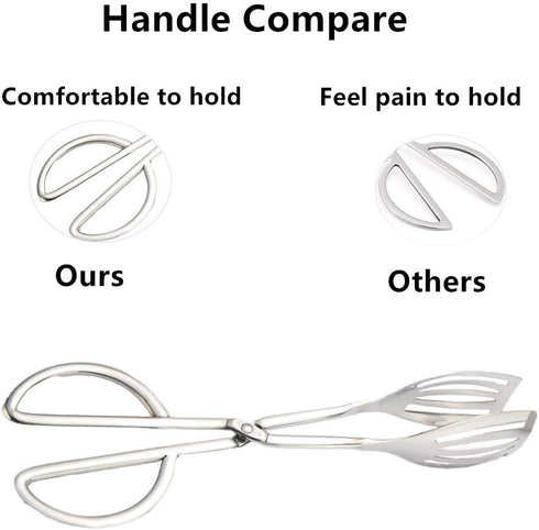 Stainless Steel Buffet Tongs Set of 2, 10.3'