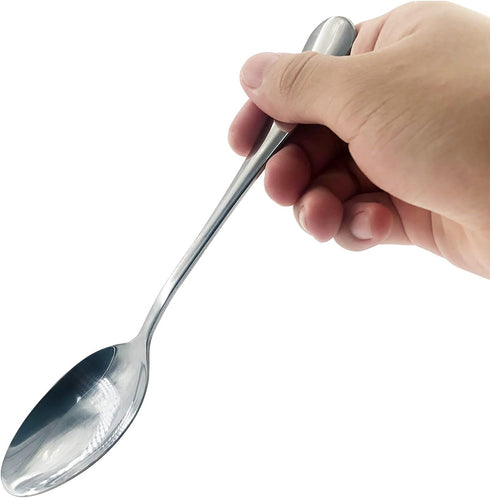 VANRA 6-Piece Dinner Spoons Set, Heavy Duty Stainless Steel Silver Cutlery Set 8 inches (6 spoons)