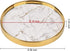 Round Marble Vanity Tray - Decorative Catchall Organizer for Perfume, Jewelry, Cosmetics (Dia 8.6 inch)