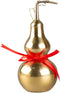 BRABUD Chinese Feng Shui Alloy Gourd Statue, Gold Wu Lou Figurine for Good Luck Wealth Home Decoration (6.3'') ZD081