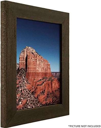 Craig Frames 12x12 Picture/Poster Frame, 1.5-Inch Wide, Distressed Black Wood Grain Finish