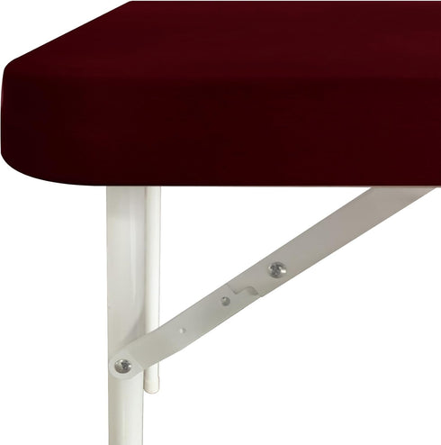 24x24 Inch, Cocktail Fitted Spandex Stretch Small Square Table Covers Elastic Tablecloth for Side Accent Table End