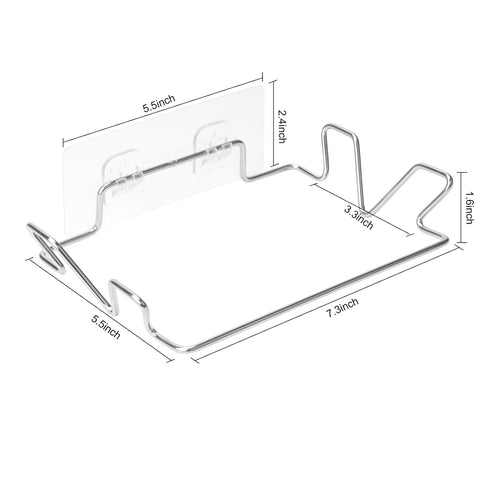 Stainless Steel Trash Bag Holder for Kitchen Cabinets Doors and Cupboards, Under Sink Bag Hanger, Portable Trash can