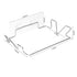 Stainless Steel Trash Bag Holder for Kitchen Cabinets Doors and Cupboards, Under Sink Bag Hanger, Portable Trash can