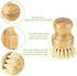1 Pcs Palm Wooden Dish Scrubber Brush, Durable Bamboo Dish Brush for Cleaning Pots and Pans in Kitchen