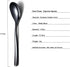 Black Demitasse Espresso Spoons, 5.5'' Mini Coffee Spoons, Set of 6 Stainless Steel, Dishwasher Safe