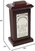 Wood and Silver Plated Tzedakah Box from Jerusalem