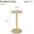 Simple Trending Round Side Table, Small Drink Table, Beside End Table with Pedestal Accent, Coffee Table for Small