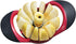 Stainless Steel Apple Corer and Slicer, Ergonomic ABS Anti-Slip Handle with 12 Sharp Blades, Large Size Cutter