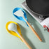 AKOAK Round Silicone Spoon Holder, Kitchen Utensil Holder - Pack of 1 (Yellow)