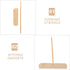 Pancake Spreader Kitchen Tools, Wooden Crepe Making Tool for Pancake Scraping