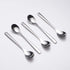 6.1" Small Dessert Spoons, Yogurt, Coffee, Ice Cream, 18/8 Stainless Steel, 5 pcs Set