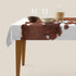 TKS MITLAN 60 84 Inch 6-8 Cowhide Decorative Rectangle Tablecloth Farm Animal Brown Cowhide Print Cow Polyester Table