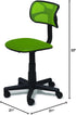 Urban Lifestyle Neon Swivel Mesh Desk Chair, 21D x 21W x 33H in