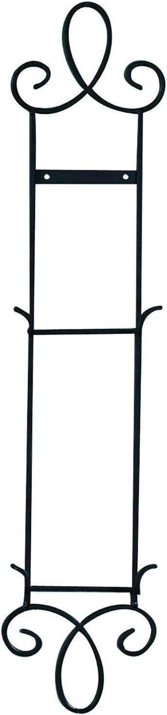 TRIPAR Augusta Narrow Vertical Plate Rack, Black, 2 Tiers - Lightweight & Durable