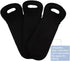 Wine Carrier Tote Bag Set of 3 Neoprene Champagne Bottles Protective Travel Bag Beer Cans Water Bottle Holder for Safe Transportation(Black)
