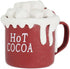 Hot Cocoa Cup Ornament with Marshmallows for Christmas
