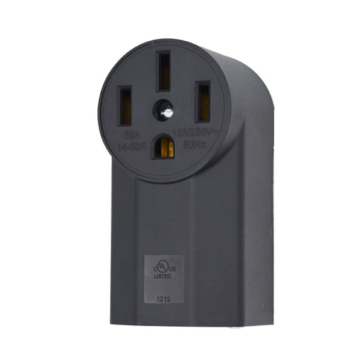 NEMA 14-50R Receptacle 3-Pole 4-Wire Surface Mount Power Receptacle 125/250V 50A UL Listed