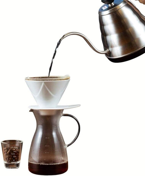 Hario V60 Coffee Dripper, Size 02, White Mugen