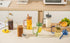 FUENYEJIA 13 Lided straw glass cup, ounce iced coffee cup for juice, milk, coffee, cappuccino, latte, cold drinks