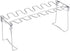 Zerodis 2 Pcs Chicken Leg Wing Grill Rack, 12 Slots Stainless Steel Barbecue Roaster Stand for Outdoor Cooking