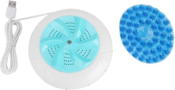 Fdit Mini USB Washing Machine Ultrasound Turbine, Portable for Travel Household Cloth (Green)