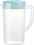 0.63 Gallon Plastic Pitcher with Lid, BPA-FREE, Eco-Friendly Carafe for Hot/Cold Drinks, 81oz, Blue