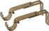 Ivilon Adjustable Brackets for Curtain Rods - Set of 2 for 7/8 or 1 Inch Rods - Warm Gold